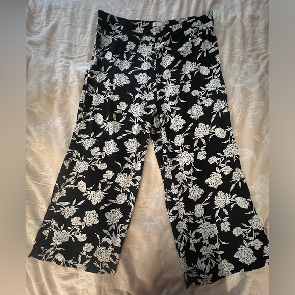 Pink Lily Black and White Floral Two-Piece Set - Picture 6 of 7